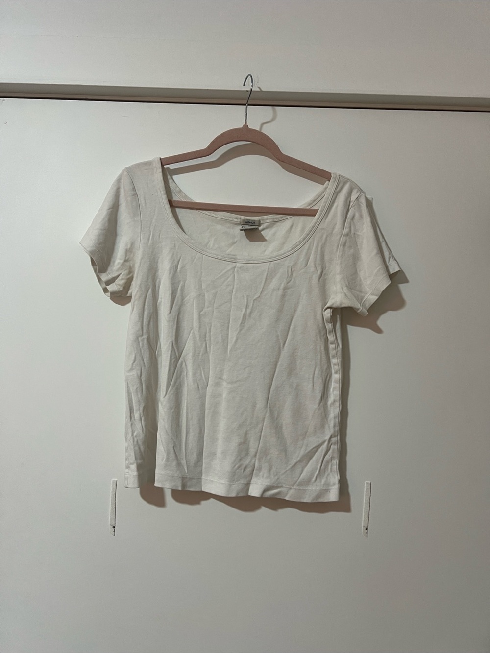 Vintage Old Navy White Scoop Neck Basic Tee XL Oversized